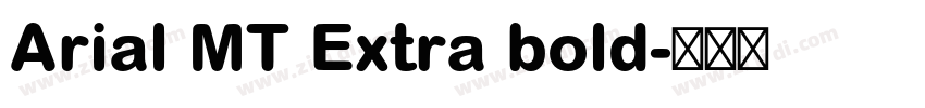Arial MT Extra bold字体转换